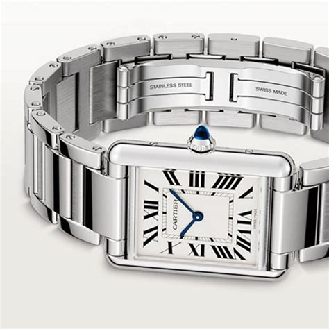 second hand must de cartier watches|cartier tank must large size.